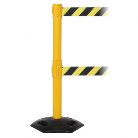 WeatherMaster Twin Retractable Belt Barrier - 3.4 / 4.9 Metres
